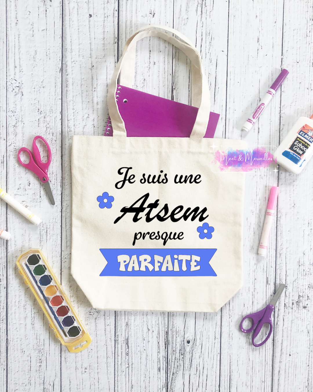 Tote Bag Personnalisé – Cadeau Fin d'Année Scolaire