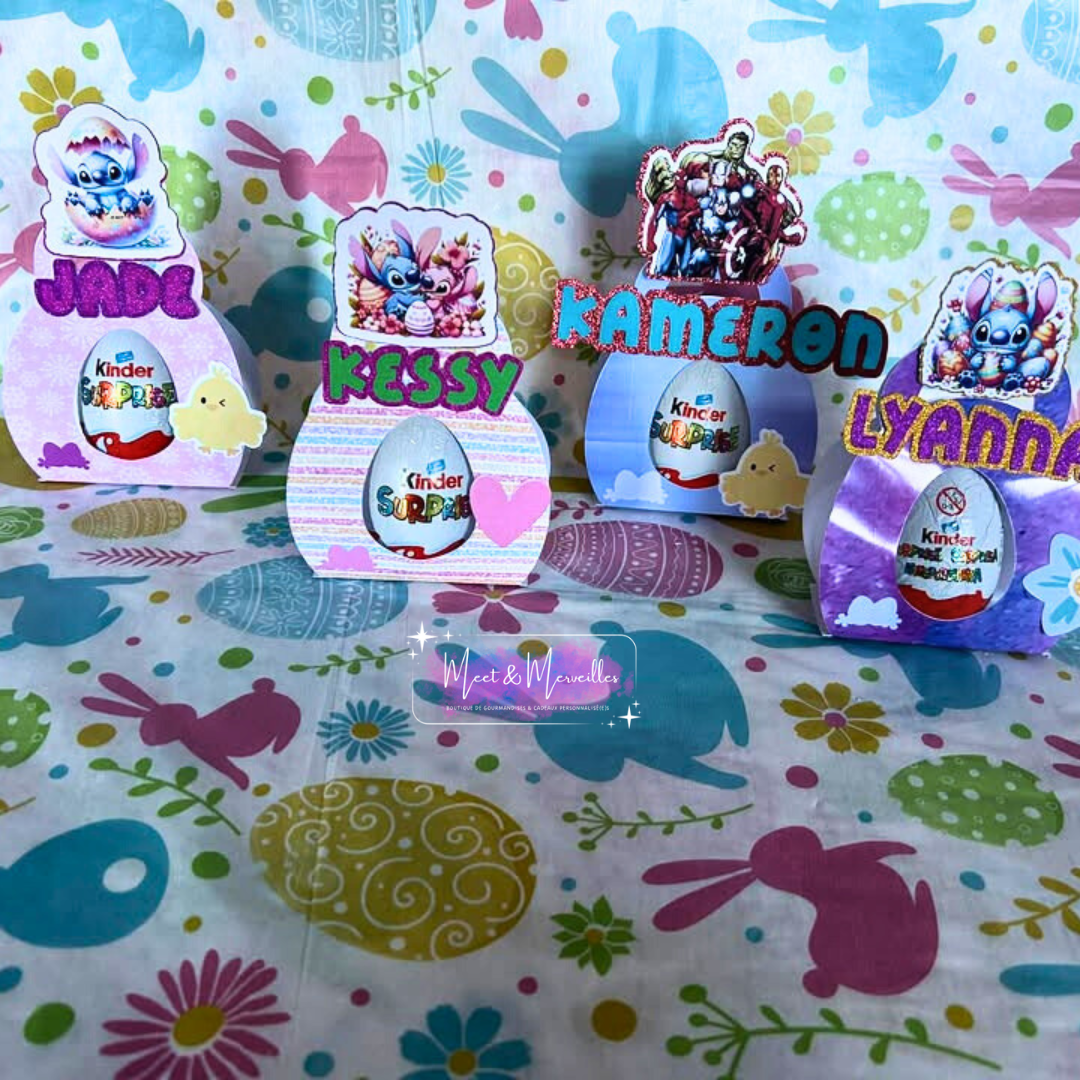 Kinder Surprise Personnalisé – Cadeau Pâques Enfant