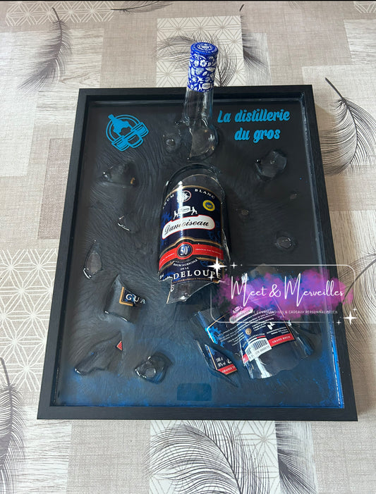 Souvenir en Éclat - Bouteille brisé en résine