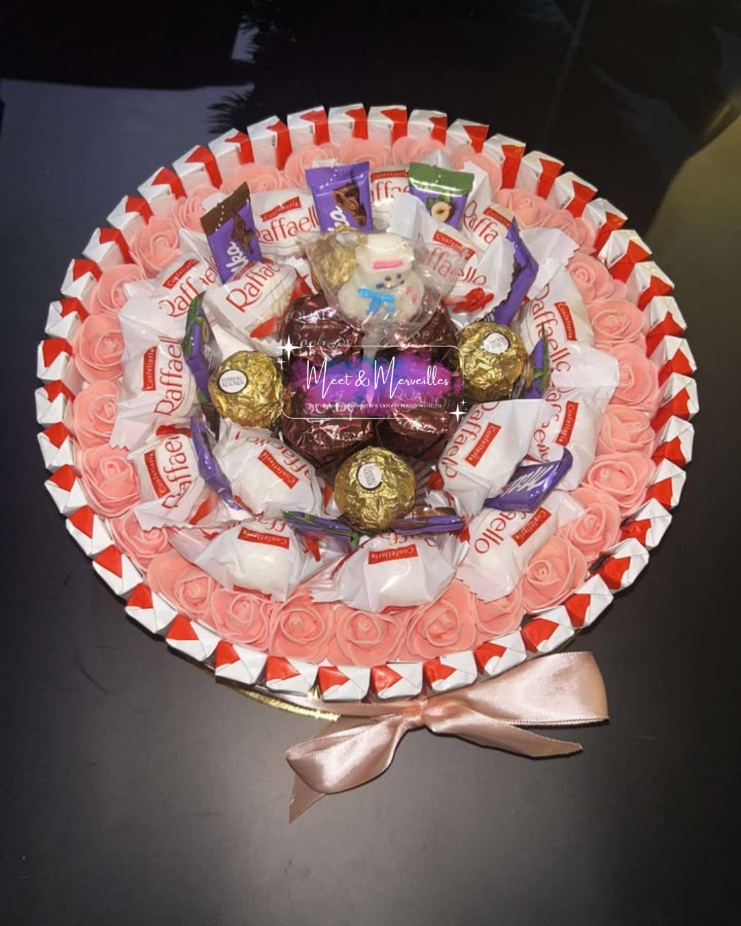 Coffret gourmand Kinder personnalisé – Gâteau de chocolats