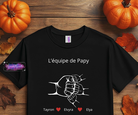 T-Shirt L'équipe de Papy