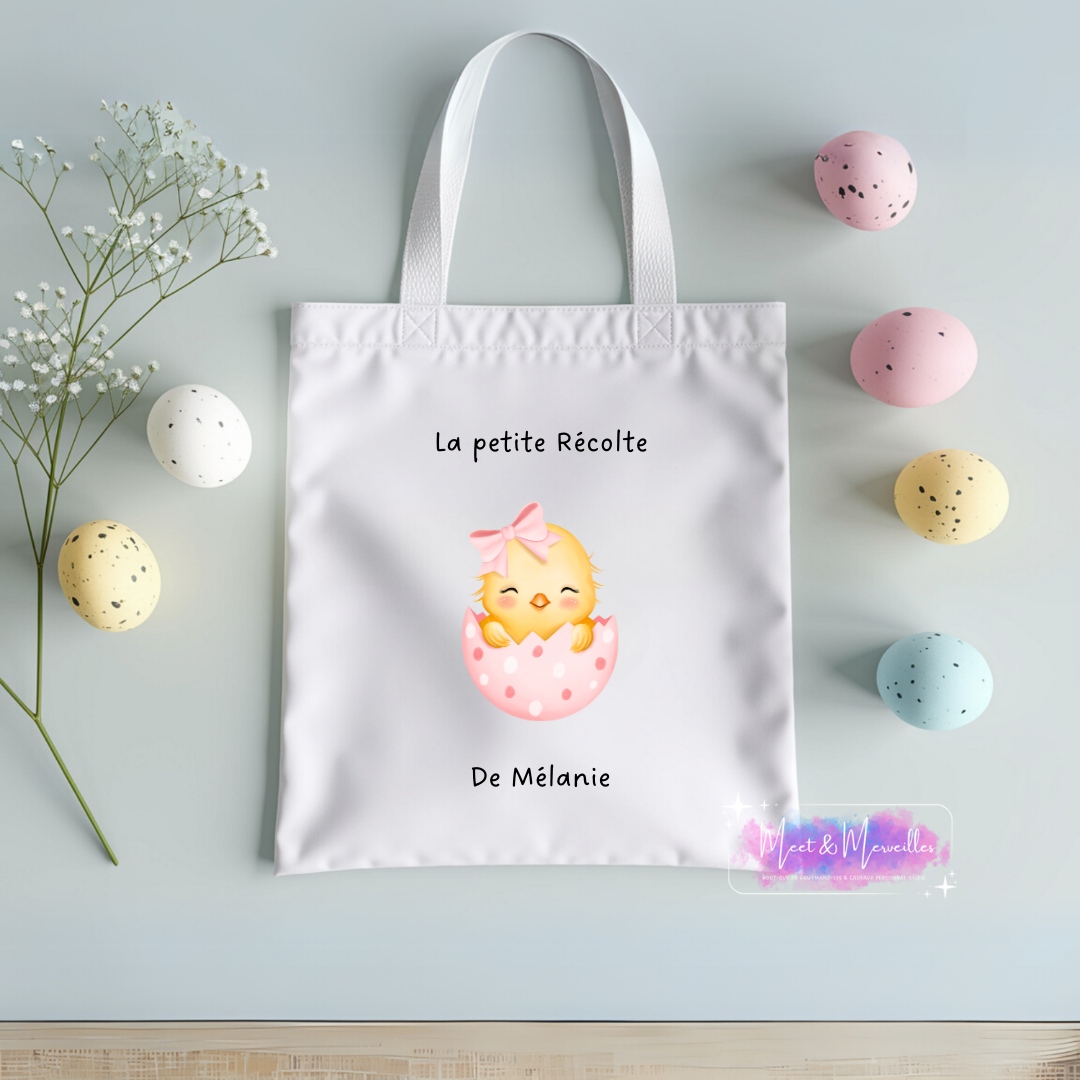 Tote Bag Personnalisé Pâques – La Petite Récolte 🐰