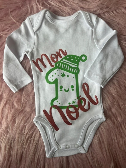 Body bébé “Mon 1er Noël” – Édition spéciale 🎁