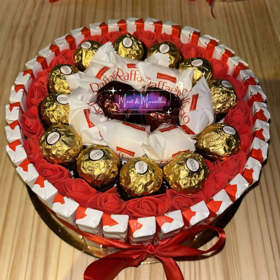 Coffret gourmand Kinder personnalisé – Gâteau de chocolats