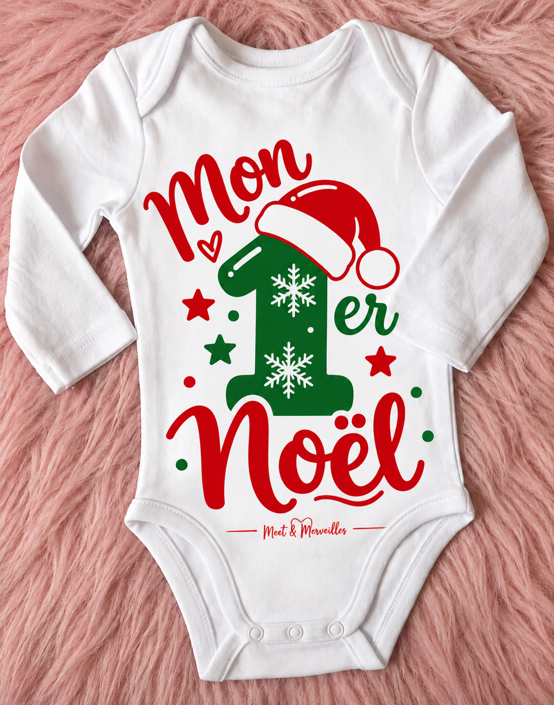 Body bébé “Mon 1er Noël” – Édition spéciale 🎁