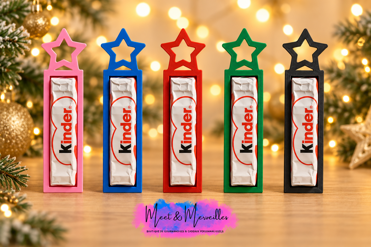 Gourmandises de Noël – Supports 3D avec chocolats 🎄🍫