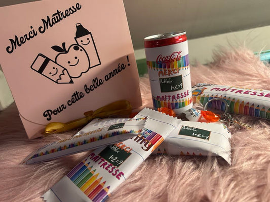 Coffret gourmandise Maîtresse, Maître, Atsem, AESH etc...