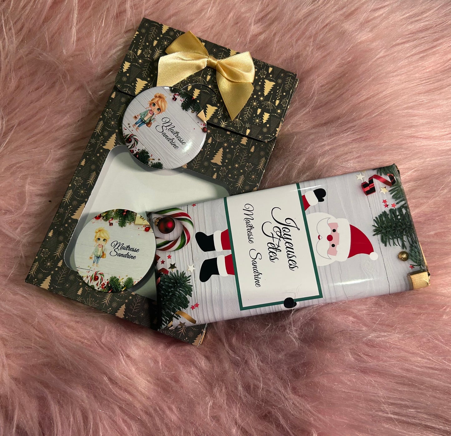 Pochette Maîtresse / ATSEM /AESH / Maître personnalisée