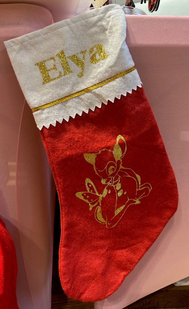 Chaussette de Noël personnalisée – Rouge ou Bleue