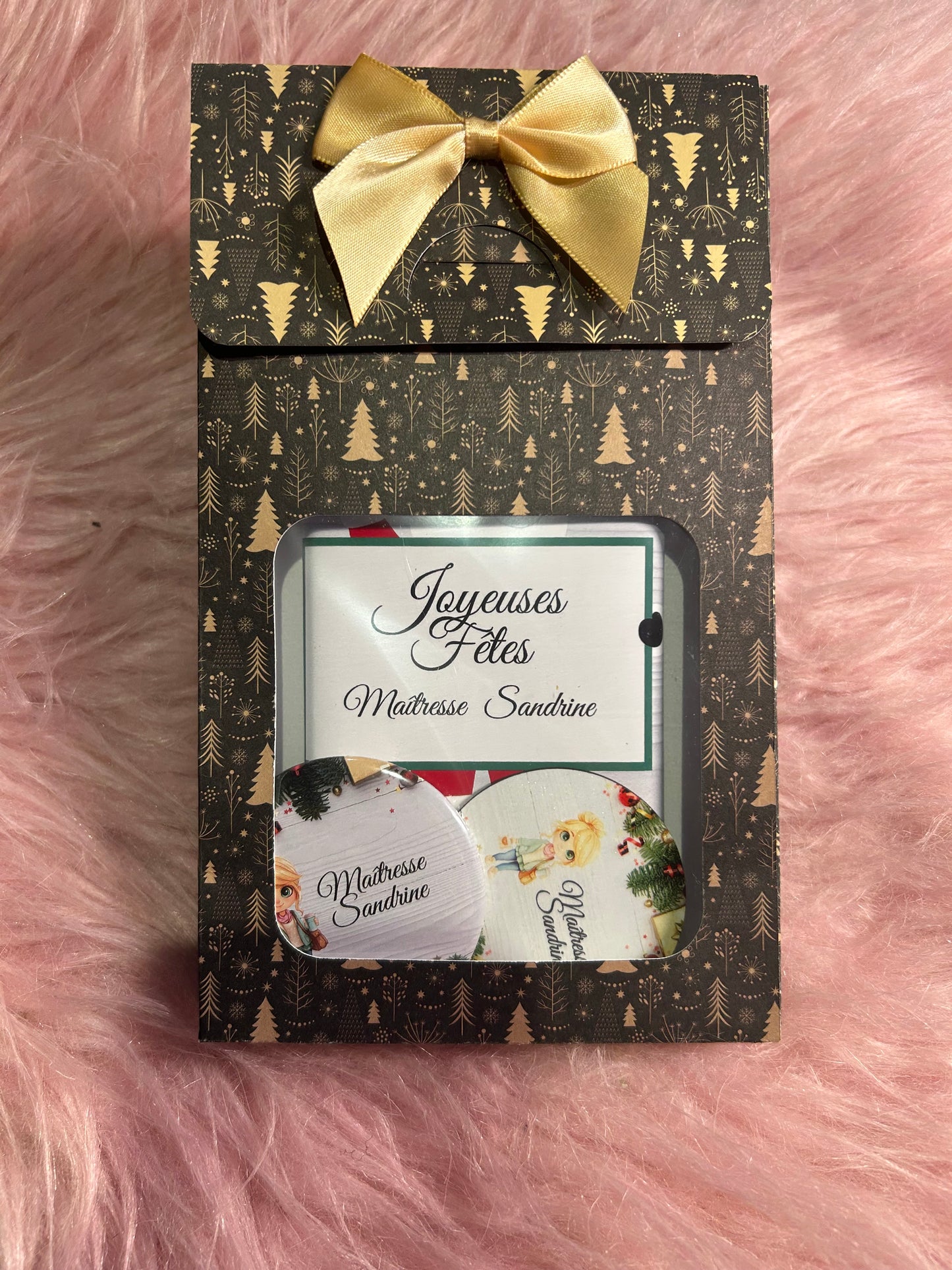 Pochette Maîtresse / ATSEM /AESH / Maître personnalisée