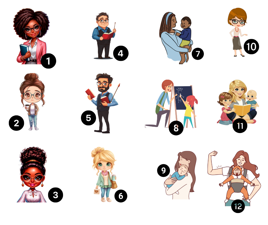 Pochette Maîtresse / ATSEM /AESH / Maître personnalisée