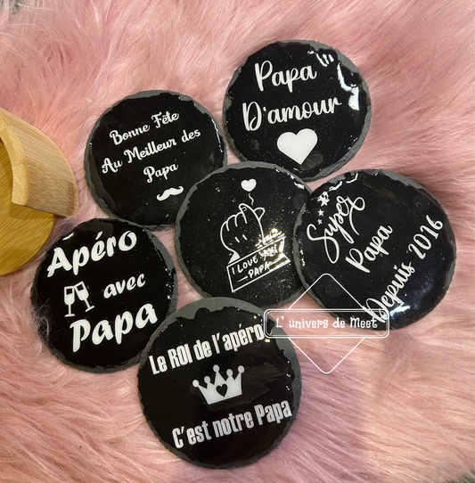 Sous de verre Ardoise Papa
