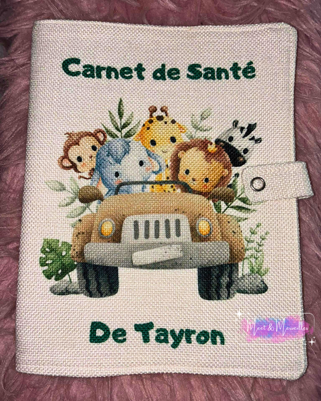 Protège carnet de santé personnalisé