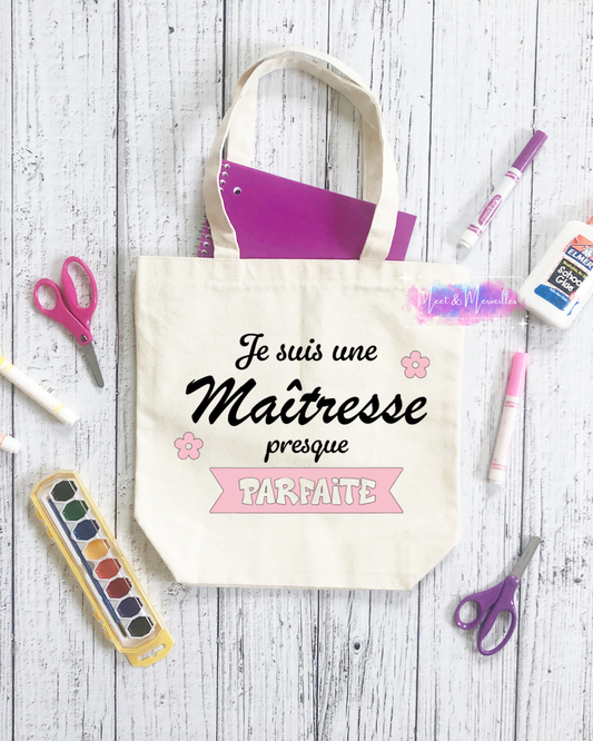 Tote Bag Personnalisé – Cadeau Fin d'Année Scolaire