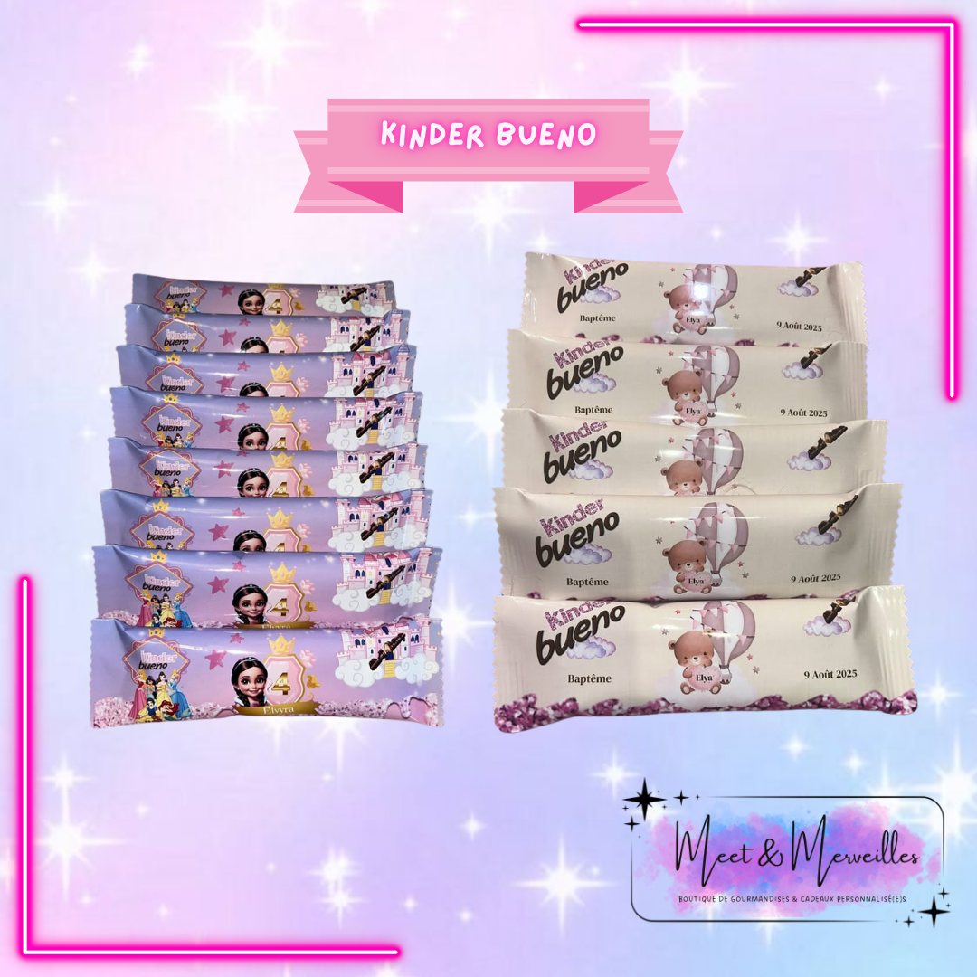 Kinder Bueno personnalisé - Papeterie Personnalisée