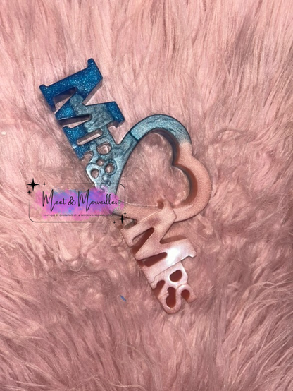 Décoration “Mr & Mrs" Personnalisable en Résine – Idéal Mariage ou Cadeau Couple