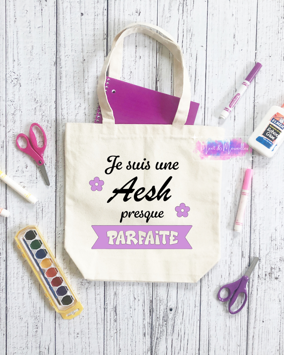 Tote Bag Personnalisé – Cadeau Fin d'Année Scolaire