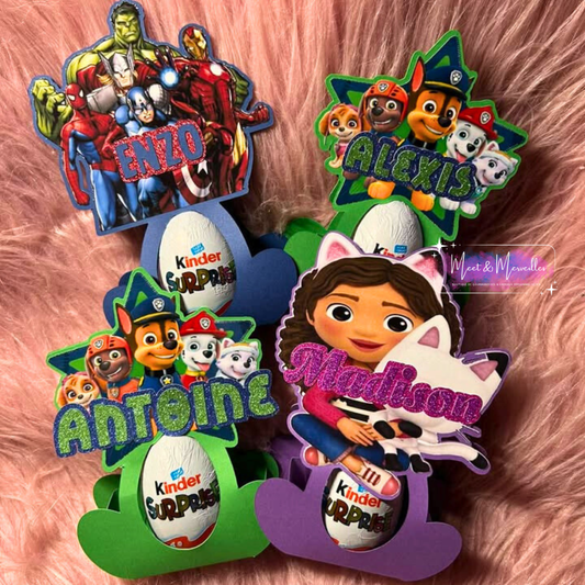 Kinder Surprise Personnalisé – Cadeau Pâques Enfant