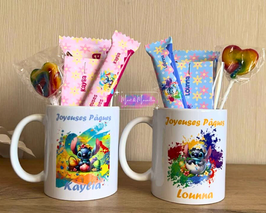 Mug de Pâques Personnalisé – Coffret Gourmand Enfant 🐣