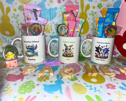 Mug de Pâques Personnalisé – Coffret Gourmand Enfant 🐣