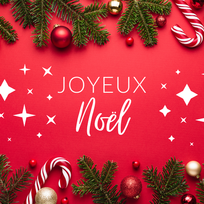 Boîte de chocolats de Noël personnalisée