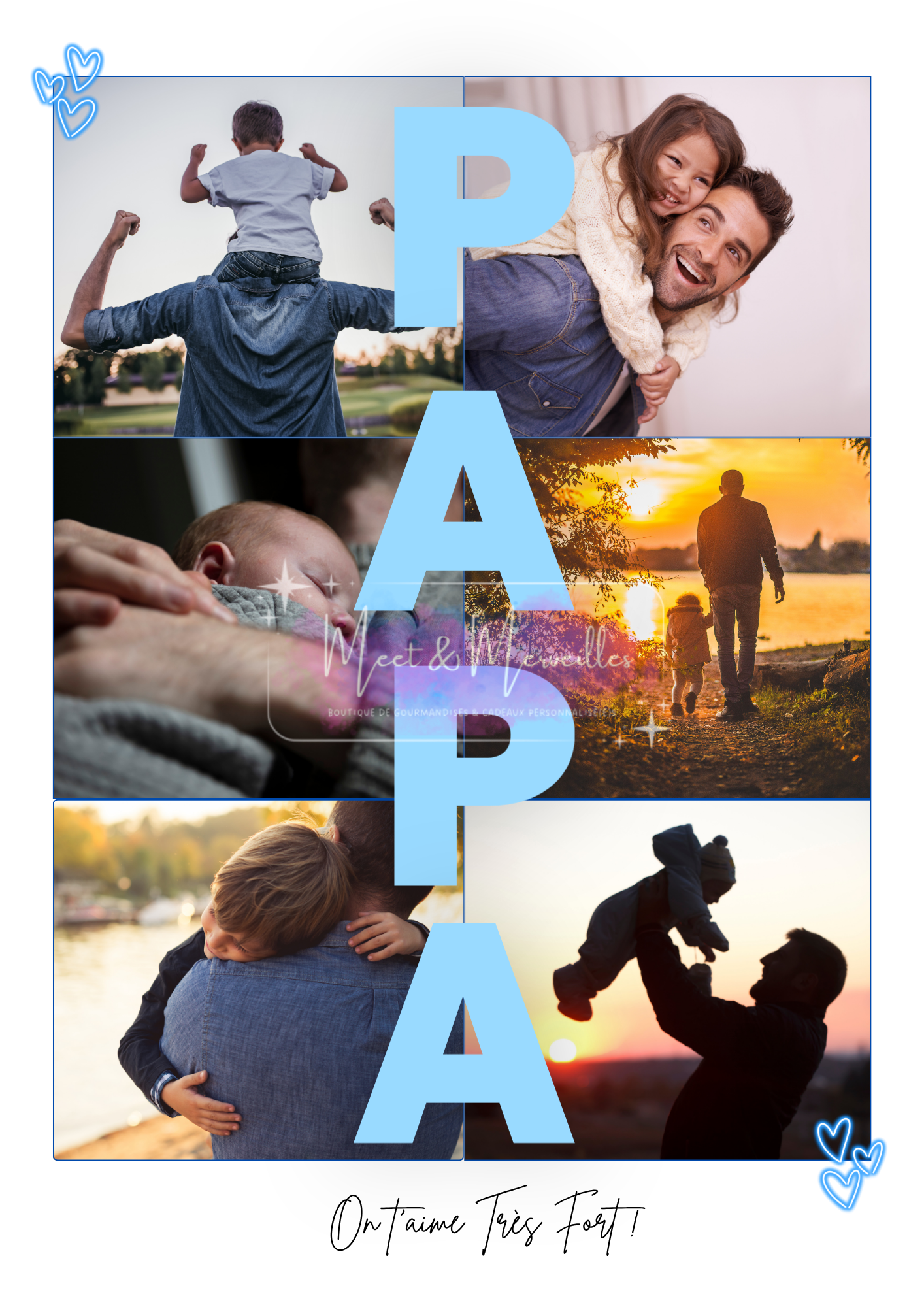 Cadre Photo Personnalisé "Papa"