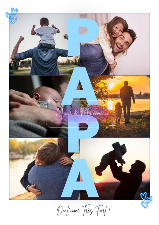 Cadre Photo Personnalisé "Papa"