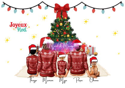 Cadre de Noël personnalisé  – Format A4 ou version numérique