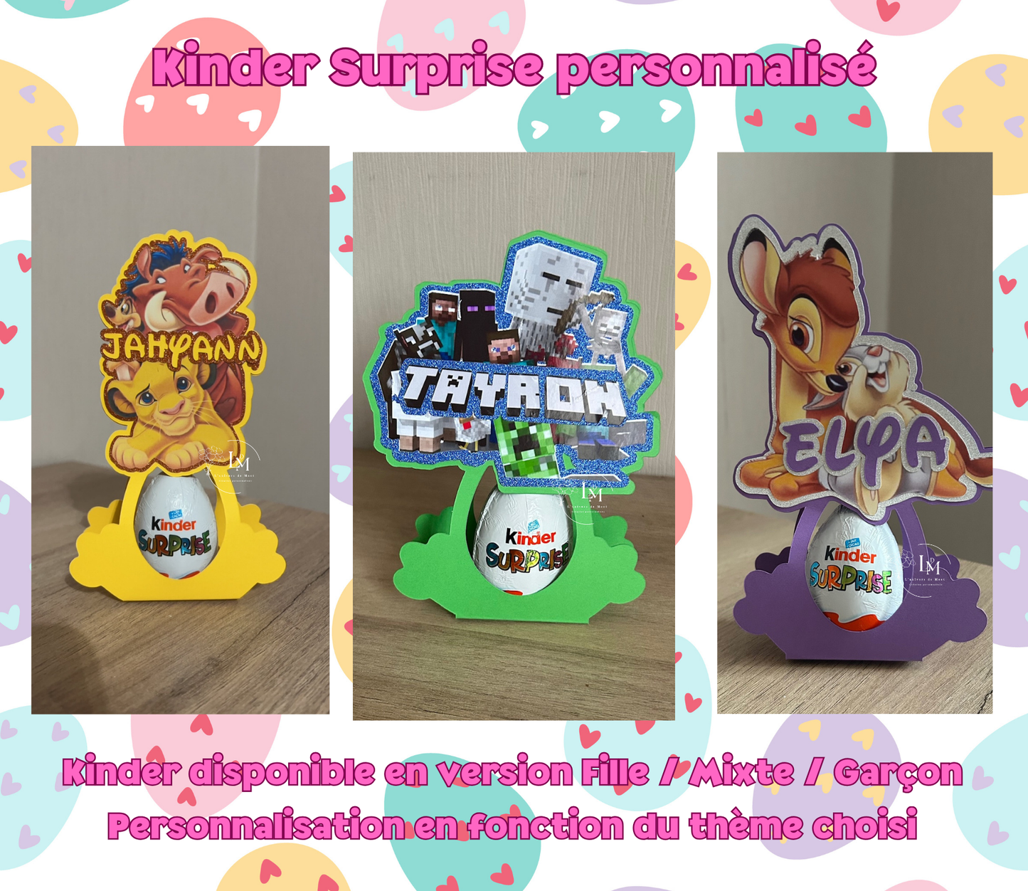 Kinder surprise personnalisé