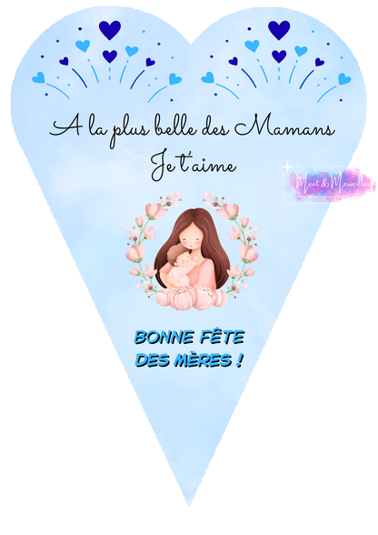 Cône gourmand Fête des Mères – Coffret sucré cadeau maman personnalisé