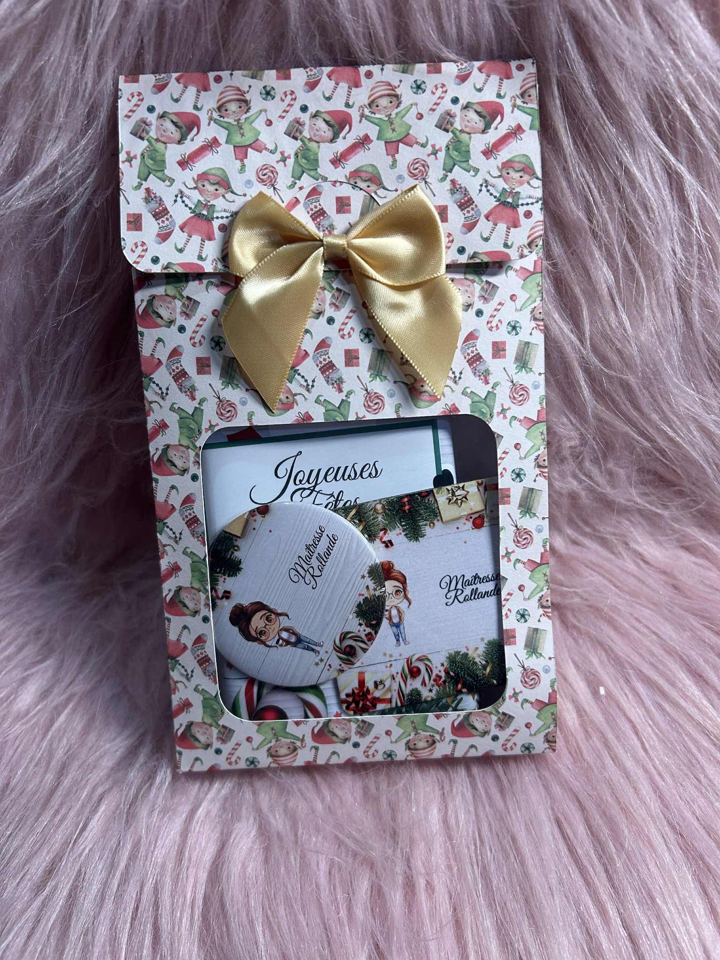 Pochette Maîtresse / ATSEM /AESH / Maître personnalisée