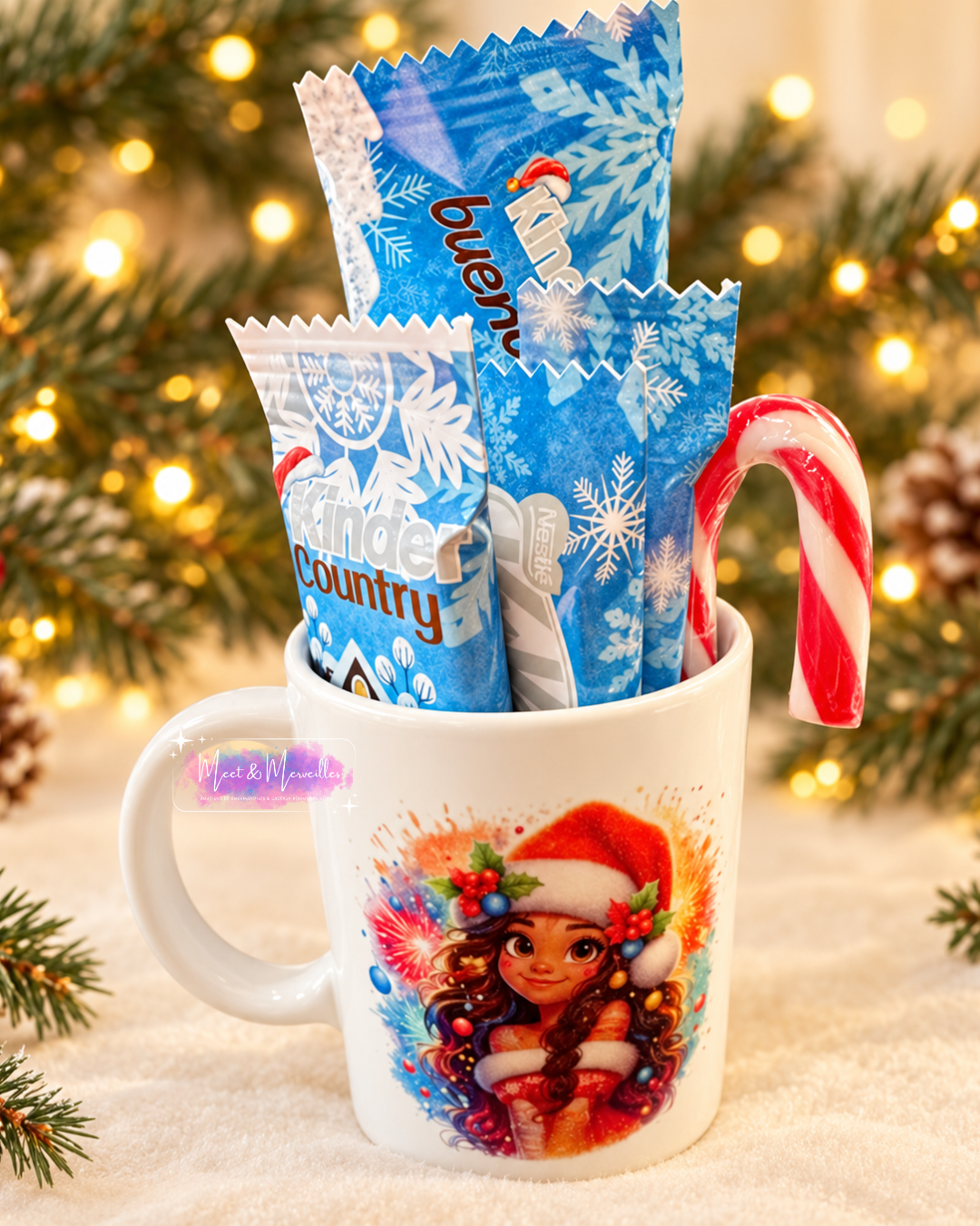 🍬 Mug Gourmand personnalisé – Noël 2025 🎅