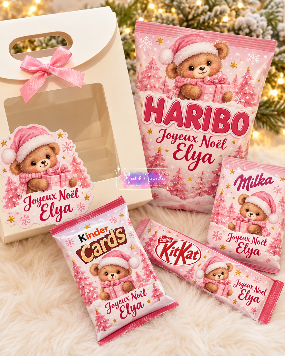 Coffret gourmand de Noël personnalisé