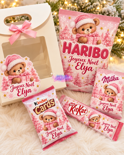 Coffret gourmand de Noël personnalisé
