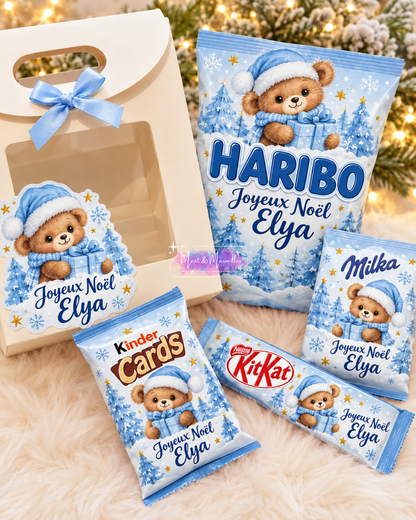 Coffret gourmand de Noël personnalisé