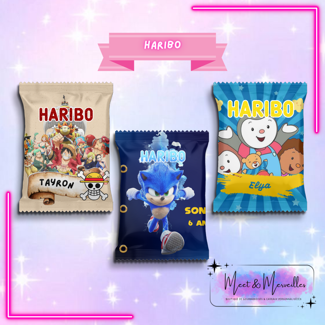Haribo – Sachet de bonbons personnalisé