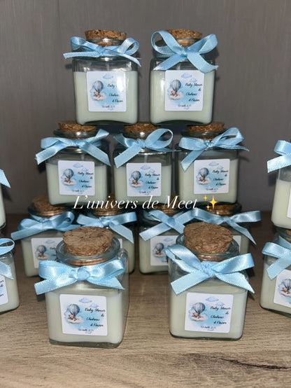 Bougie personnalisée - cadeau invité personnalisé