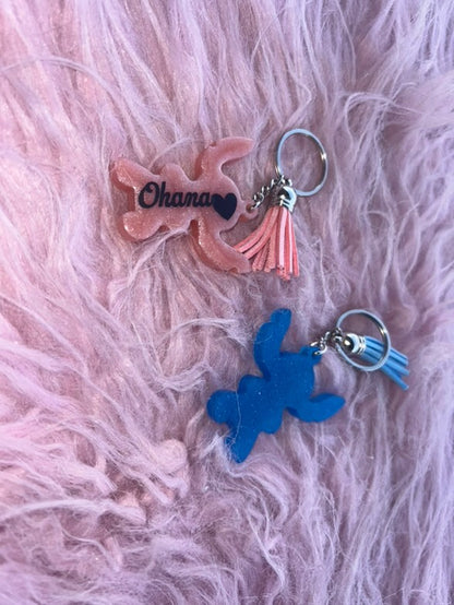 Porte clé personnalisé STITCH - Création Unique en Résine