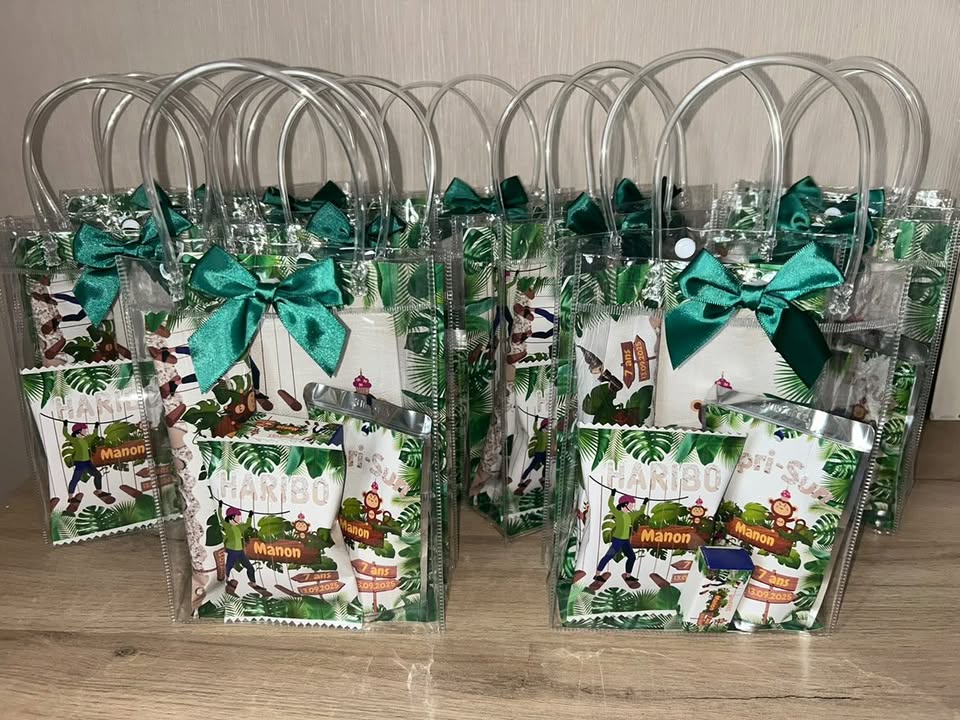 Sac transparent personnalisé à Remplir – Thème au choix 🎁