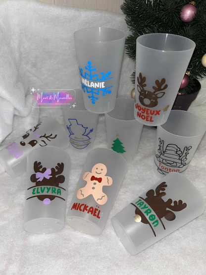 🎁 Gobelet de Noël personnalisé – Fête et magie garantie ✨