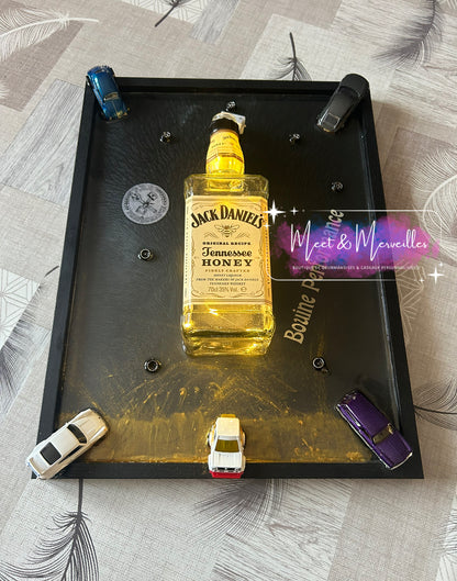 L’art de l’instant figé - cadre bouteille résine époxy