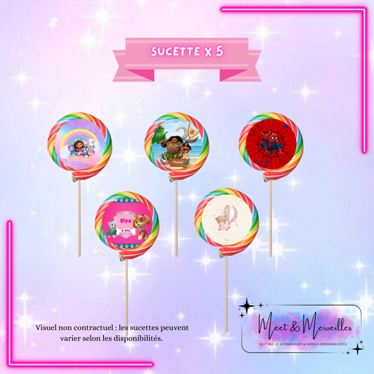 Sucettes x5