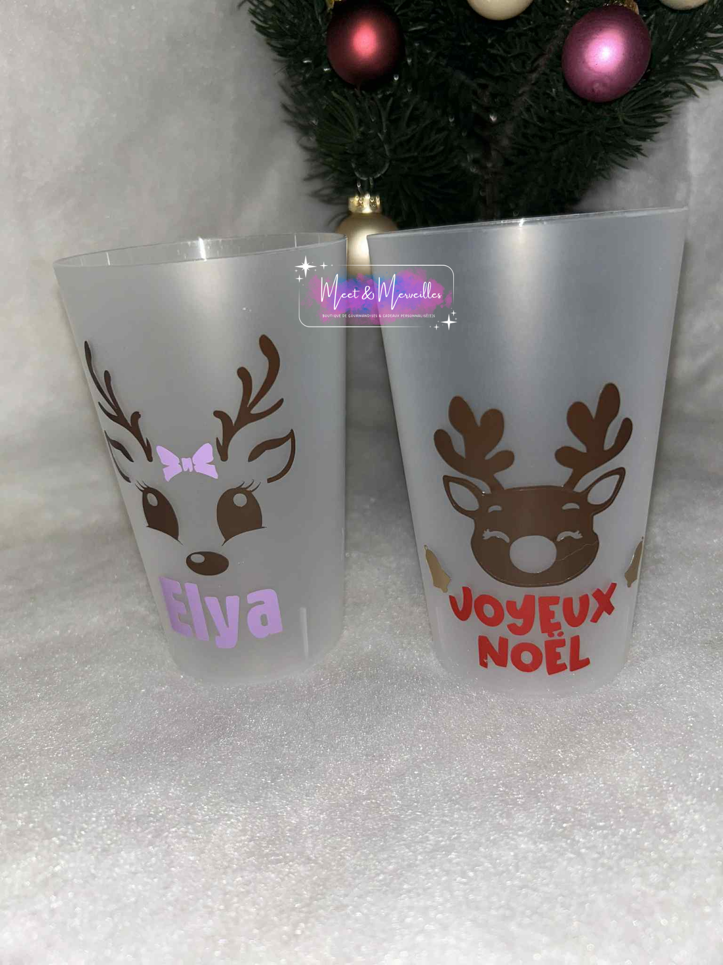 🎁 Gobelet de Noël personnalisé – Fête et magie garantie ✨