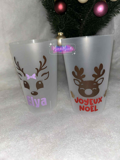 🎁 Gobelet de Noël personnalisé – Fête et magie garantie ✨
