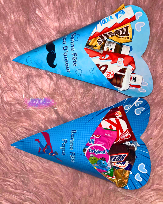 Cône Gourmand Fête des Pères 💙🍫