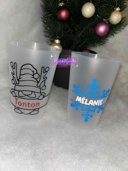 🎁 Gobelet de Noël personnalisé – Fête et magie garantie ✨