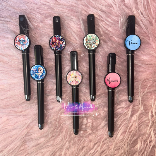 Stylo personnalisé double action avec embout tactile – cadeau utile & original