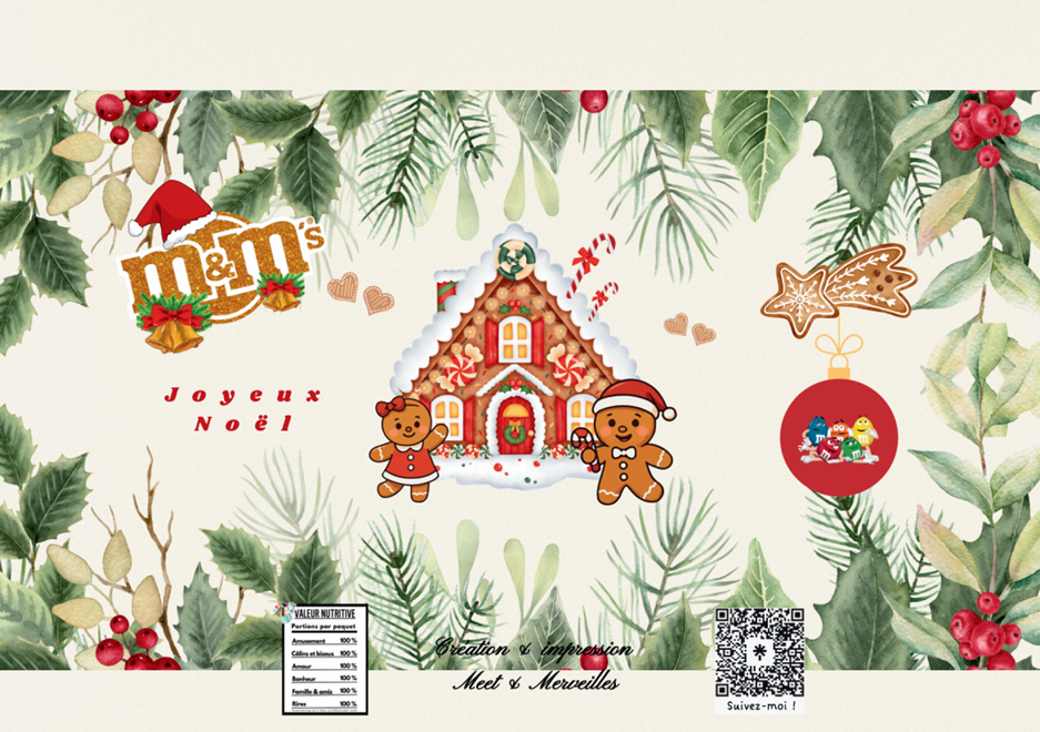 🎁 Sac Gourmand de Noël – 4 modèles festifs au choix 🎅