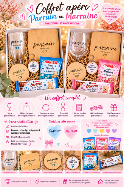 Coffret apéro Parrain/Marraine