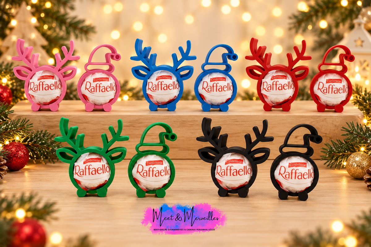 Gourmandises de Noël – Supports 3D avec chocolats 🎄🍫